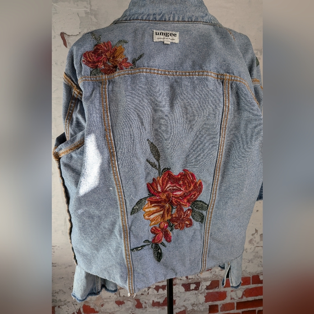 Umgee Jean Embroidered Jacket - Picture 11 of 15
